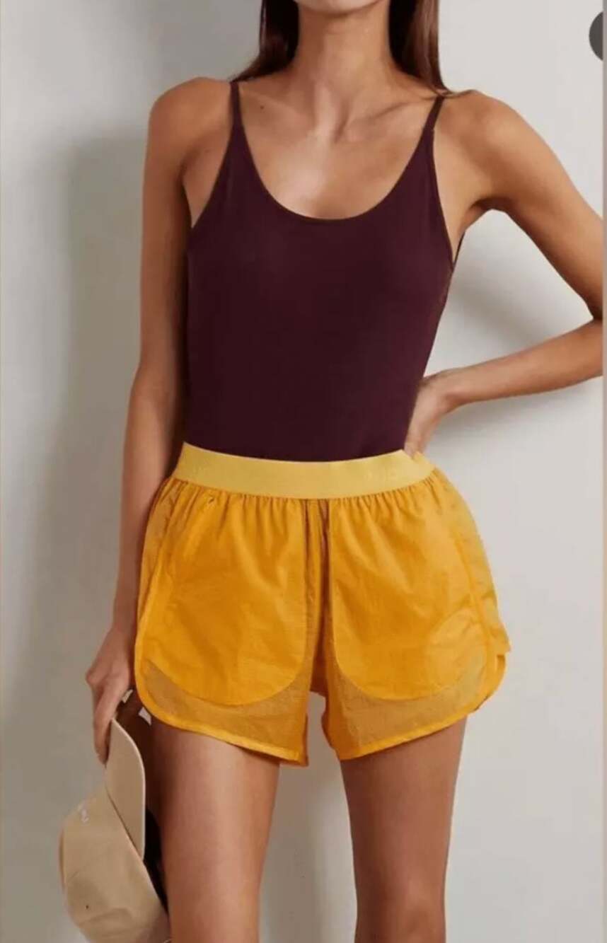 OUTDOOR VOICES Womens Leotard Bodysuit XS Shiraz Red SuperForm Rib Tank NWT